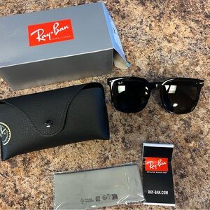 New Ray-Ban Black and Dark Grey Sunglasses